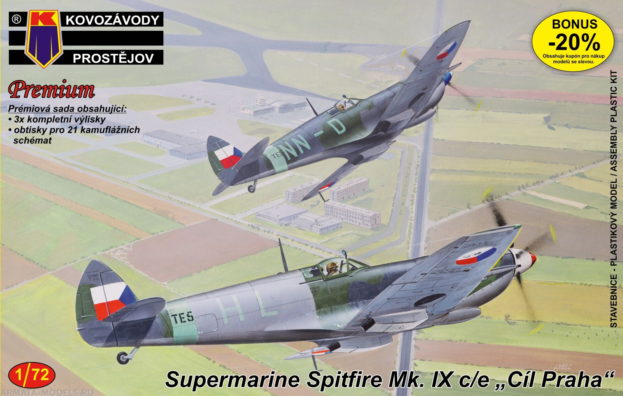 KPM0060  Spitfire IX Premium 3x KP Models
