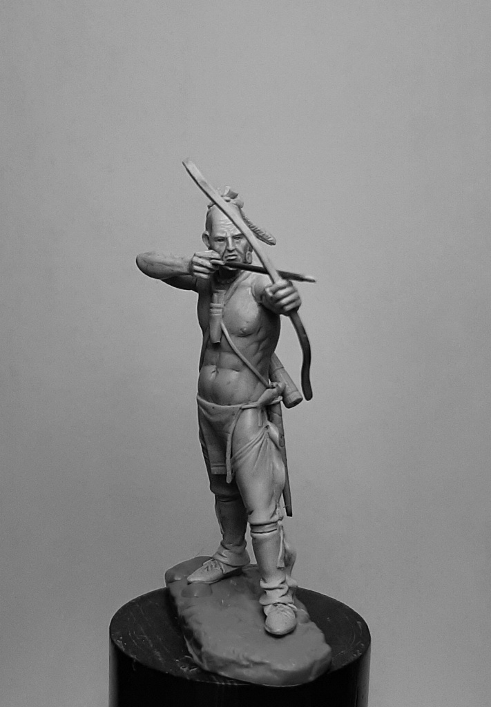 CHM-54332. Ирокез (№6), 1750-60 гг. Материал - смола. Chronos Miniatures