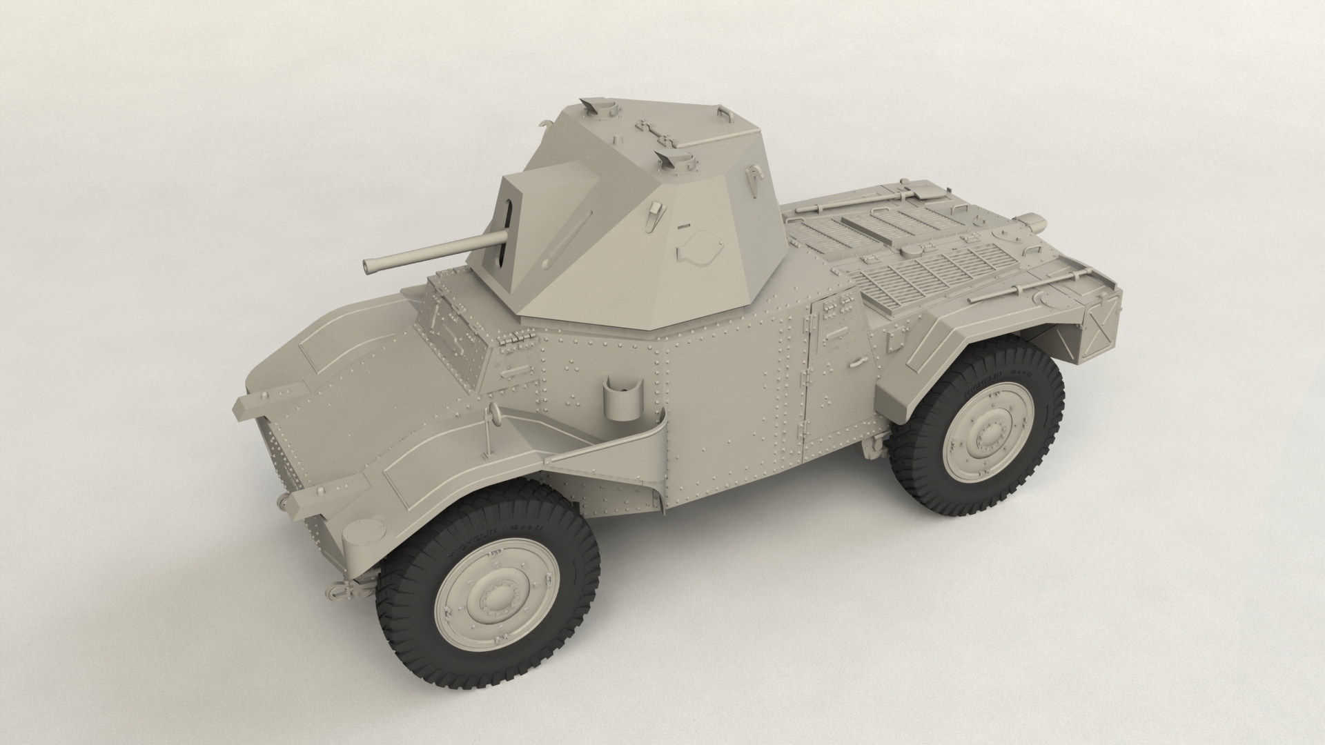 35377 Panzerspahwagen P 204 (f) с башней, Германский бронеавтомобиль ІІ МВ ICM