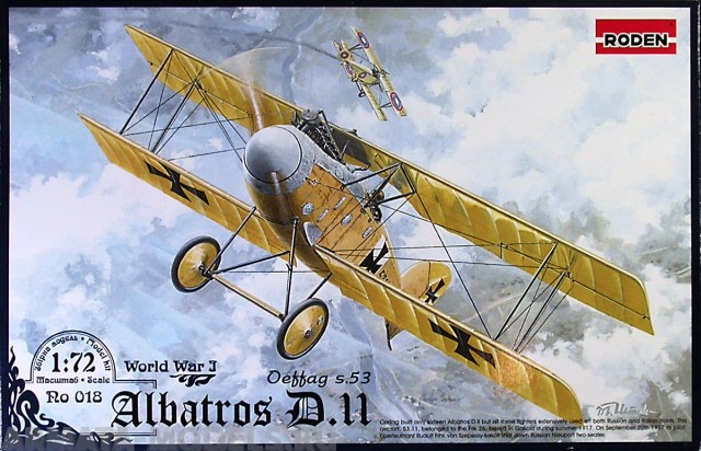 Rod018 Самолет ALBATROS D.II Roden