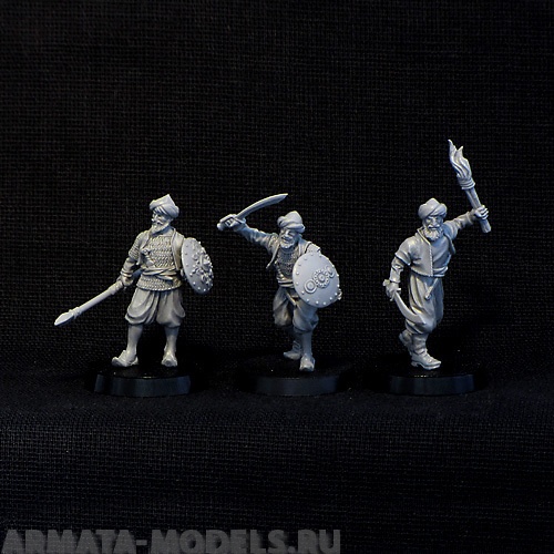 BV-arab-01 Игровая миниатюра Arabic Corsairs (3pcs) Арабские разбойники ( 3 шт) BROTHER VINNI's