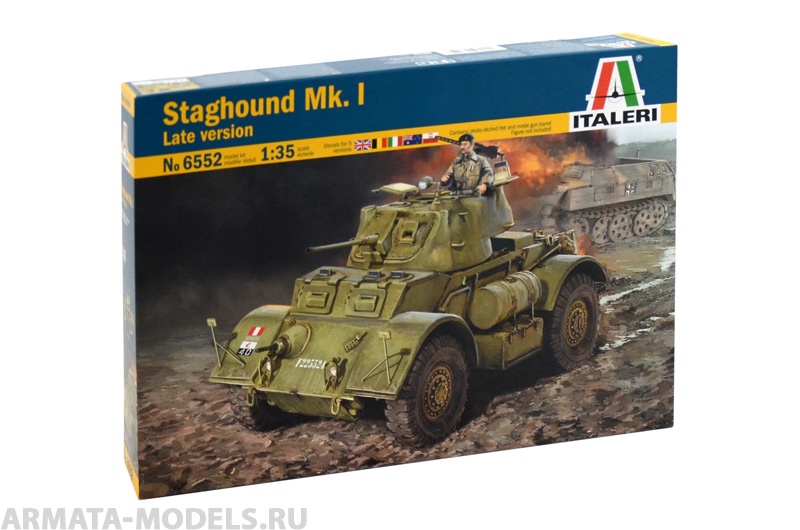 6552ИТ Бронеавтомобиль STAGHOUND MK. I IT Italeri
