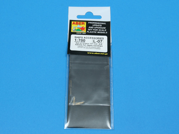 ABR-1:700-L-07  Дополнения для  Set of 12 pcs 127 mm barrels for ships Yamato, Musashi для  1/700