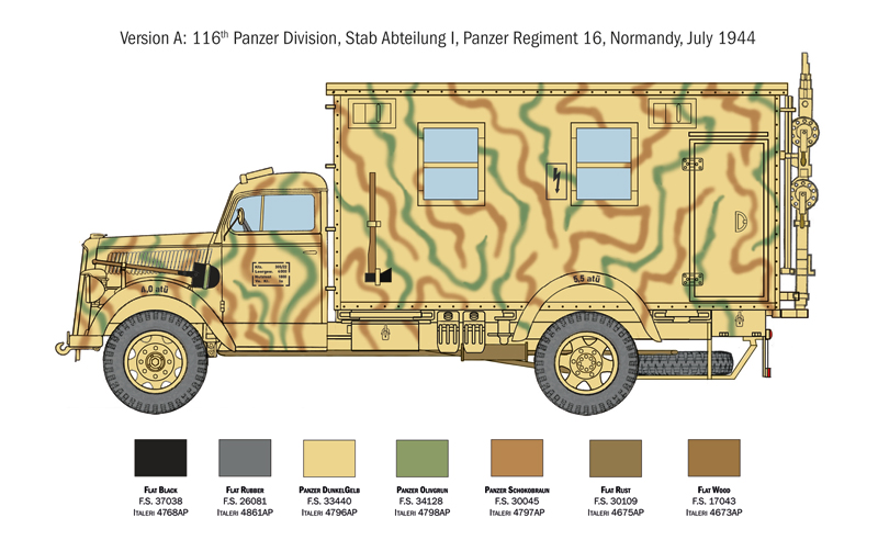 6575ИТ German radio truck Italeri