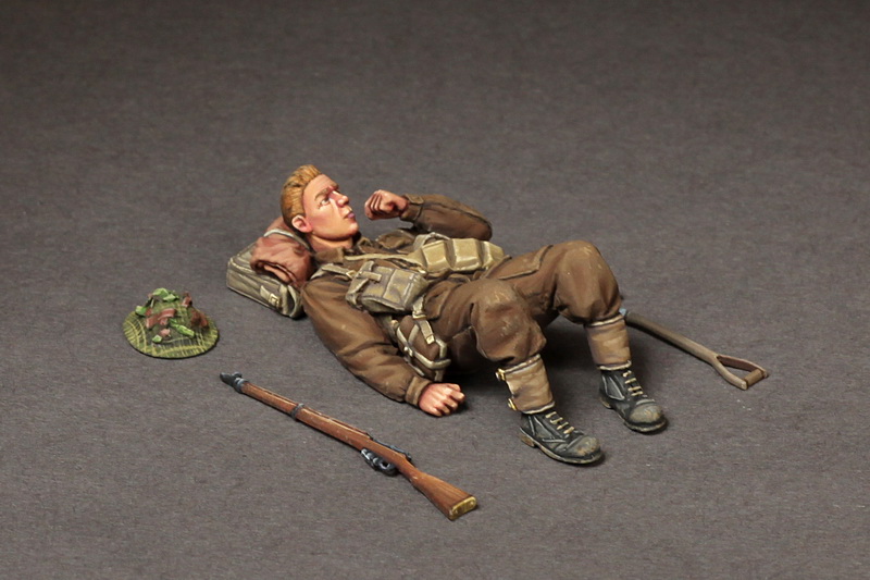 35136SOGA British infantryman at rest. SOGA Miniatures