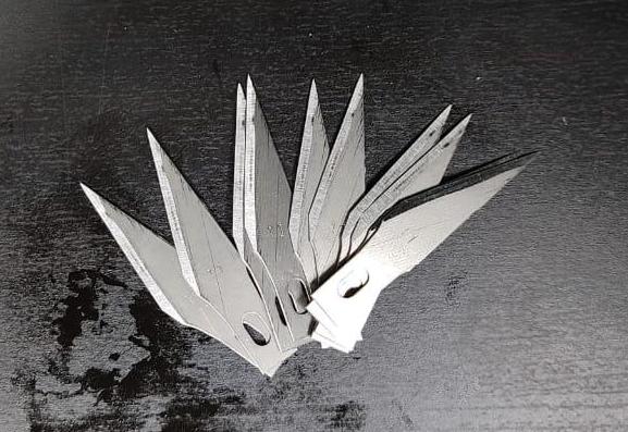 T-005 RPG Набор 30-градусных лезвий для ножа (10 шт) 30 degree bevel blade X10 piece set