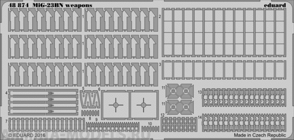 48874ED MiG-23BN weapons