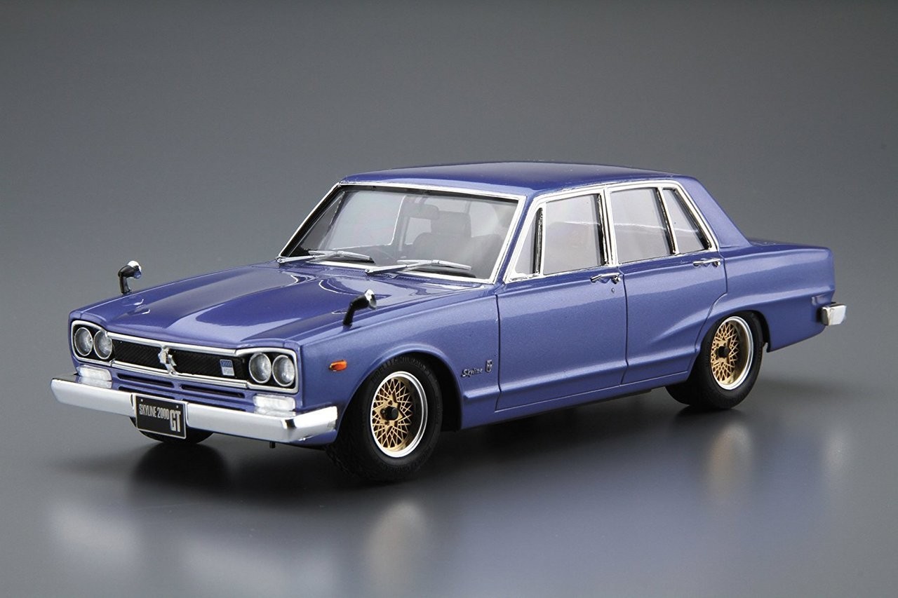 05836 Nissan Skyline 2000 GT GC10 '71 Aoshima
