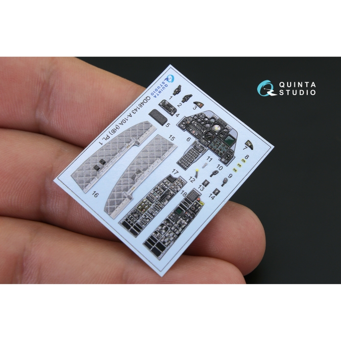 QD48143 3D Декаль интерьера кабины A-10A (для модели HobbyBoss)