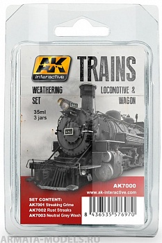 AK7000 Набор везеринга для  LOCOMOTIVE & WAGON