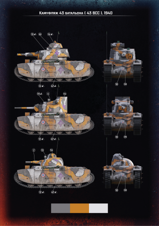 AM35777 Французский средний танк G1R с круглой башней Arma Models