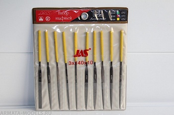 4354 Набор надфилей, алмазные, 10шт., № 300 (3*140)