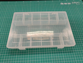 MW-BOX06 Прозрачный пластиковый ящик для хранения 26.5х17х4см