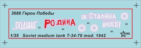 3686ГП Советский средний танк Т-34/76, обр. 1942 г. Звезда