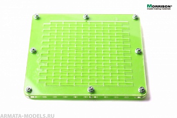 200uki012 Форма со сборочным шаблоном для изготовления мини-кирпичиков в масштабе 1:12