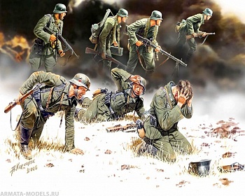 MB3518 Немецкие панцергренадеры, фигуры