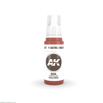 AK11227 Краска акриловая Penetrating Red INK 17ml