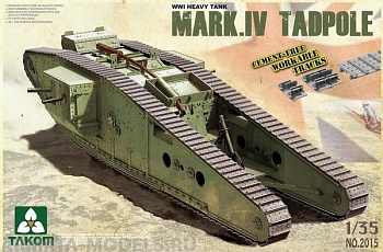 2015Т  WWI Heavy Battle Tank Mark IV Male Tadpole w/Rear mortar 