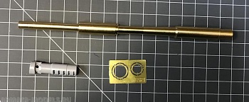 AM3678 Точеный 152-мм ствол пушки 2А88 для САУ Коалиция-СВ со смоляным дульным тормозом