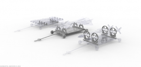 48017-1TMP Тележка универсальная, 1/48.  (Не для свободной продажи)